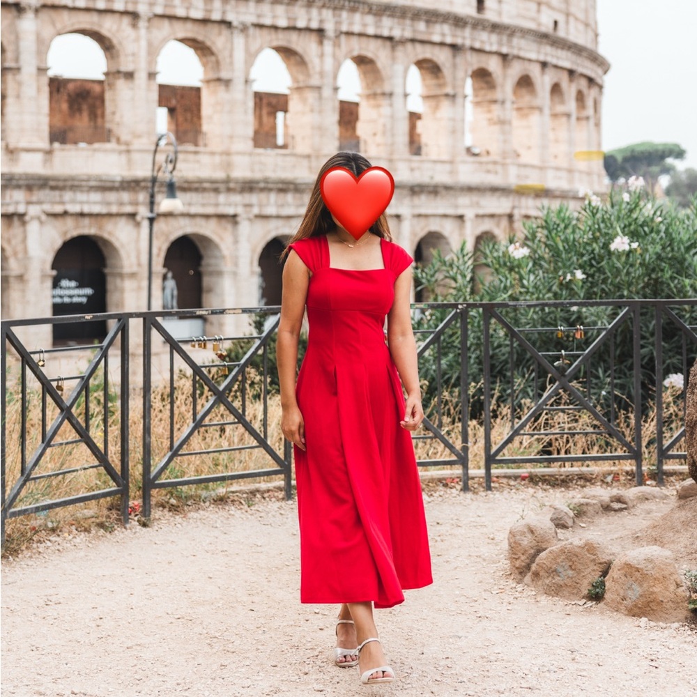 Elegant Red Women's Dress